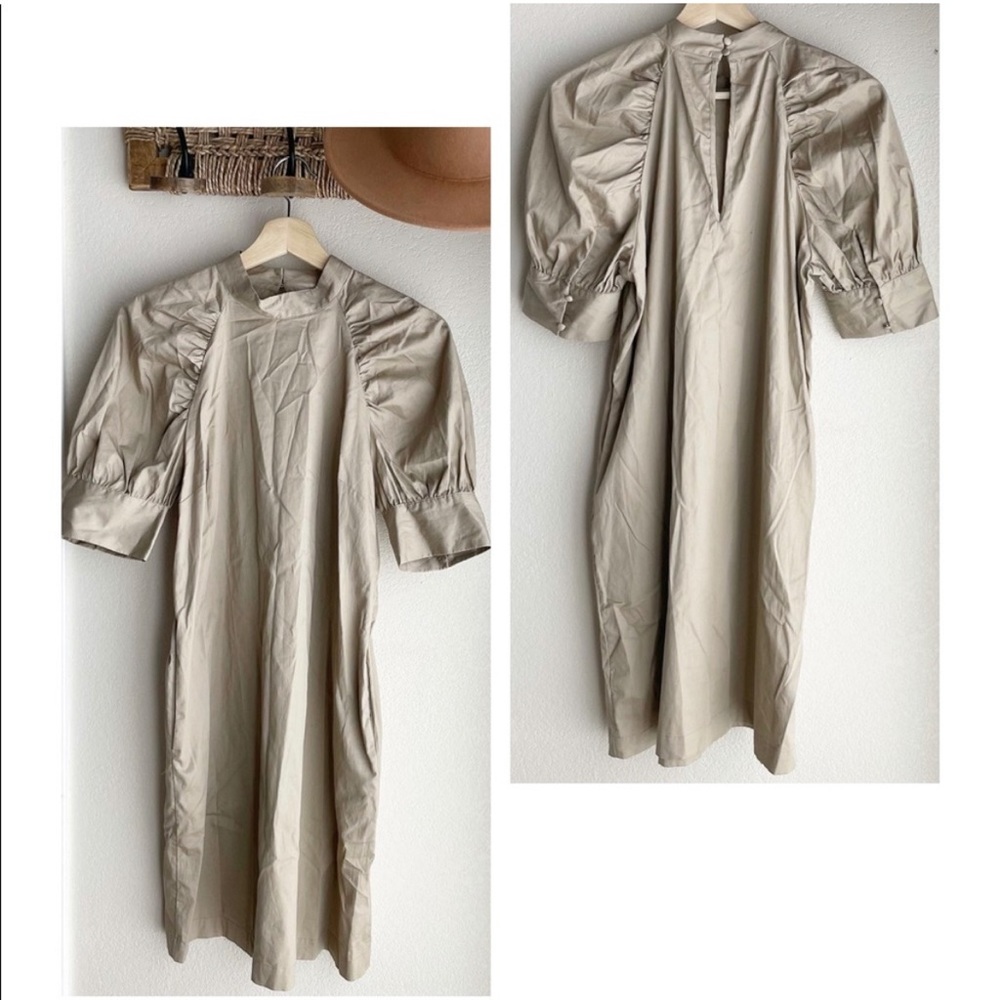 NWT Target Prologue Brown Puff Dress Size S